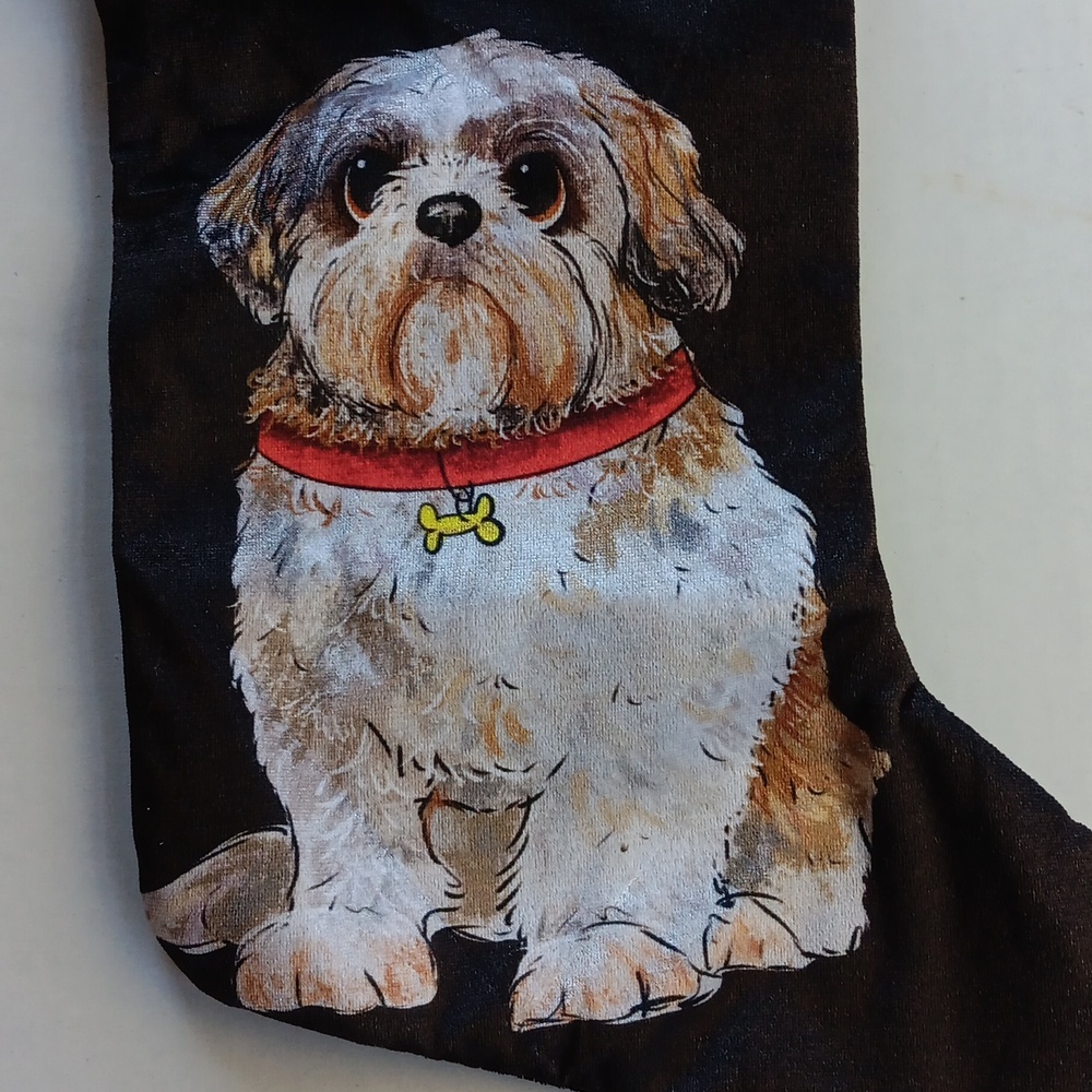 DOG CHRISTMAS STOCKING - Picture 2 of 4